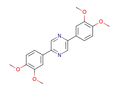 Molecular Structure of 187101-62-8 (2,5-bis-(3,4-dimethoxy-phenyl)-pyrazine)