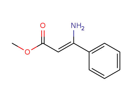Molecular Structure of 86971-60-0 ((Z)-3-amino-3-phenylacrylic acid methyl ester)