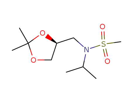 Methanesulfonamide,
N-[(2,2-dimethyl-1,3-dioxolan-4-yl)methyl]-N-(1-methylethyl)-, (S)-