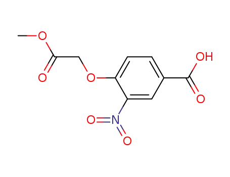 Molecular Structure of 476313-40-3 (4-methoxycarbonylmethoxy-3-nitro-benzoic acid)