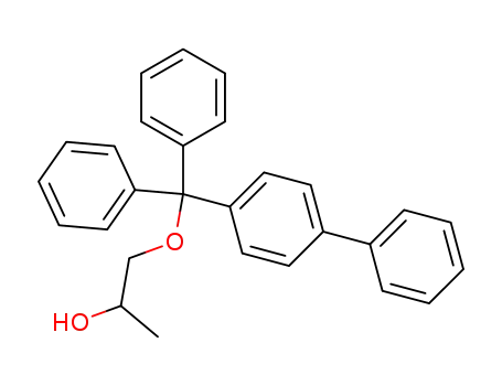 Molecular Structure of 693272-61-6 (2-Propanol, 1-([1,1'-biphenyl]-4-yldiphenylmethoxy)-)