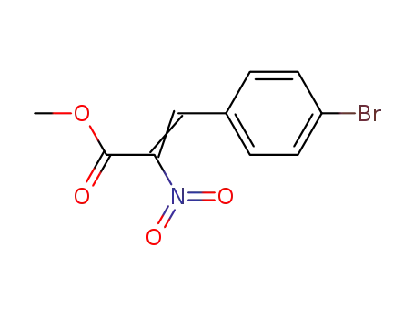 Molecular Structure of 1012067-03-6 (methyl α-nitro-β-(4-bromophenyl)acrylate)