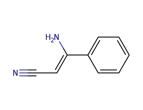Molecular Structure of 17196-74-6 ((Z)-3-amino-3-phenylacrylonitrile)