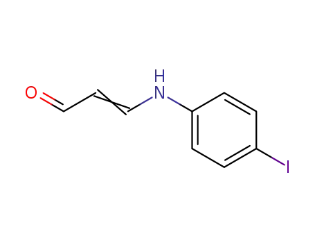 Molecular Structure of 51218-00-9 (β-(p-Jodanilino)acrolein)