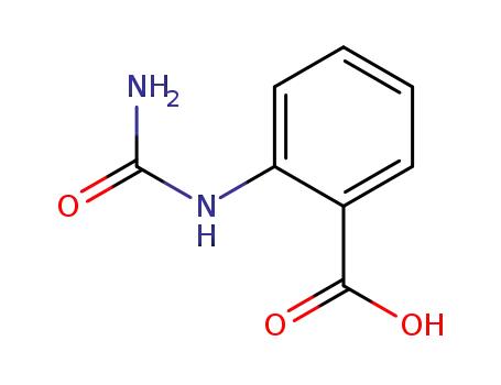 Molecular Structure of 610-68-4 (Benzoic acid, 2-[(aminocarbonyl)amino]-)