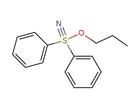 Molecular Structure of 143885-02-3 (propyloxy(diphenyl)-λ<sup>6</sup>-sulfanenitrile)