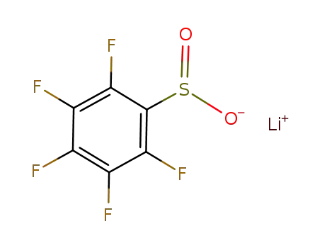 Molecular Structure of 36649-96-4 (lithium pentafluorobenzenesulfinate)