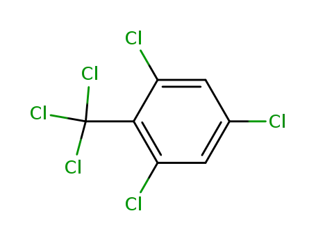 Molecular Structure of 14379-95-4 (α,α,α,2,4,6-hexachlorotoluene)