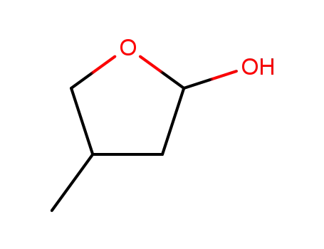 Molecular Structure of 34314-85-7 (2-Furanol, tetrahydro-4-methyl-)