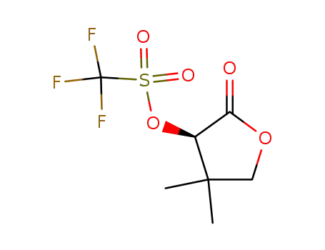 Molecular Structure of 157717-57-2 ((3R)-4,4-dimethyl-2-oxotetrahydrofuran-3-yl trifluoromethanesulfonate)