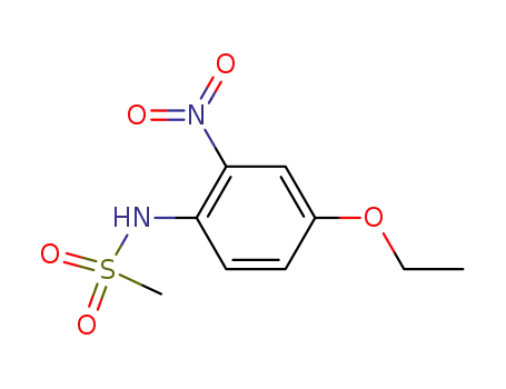 Molecular Structure of 108142-81-0 (methanesulfonic acid-(4-ethoxy-2-nitro-anilide))