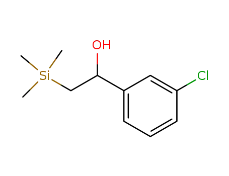Molecular Structure of 84507-56-2 (Benzenemethanol, 3-chloro-a-[(trimethylsilyl)methyl]-)
