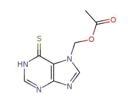 Molecular Structure of 119346-80-4 (7-acetyloxymethyl-6-mercaptopurine)