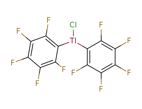 Molecular Structure of 1813-39-4 (chlorobis(pentafluorophenyl)thallium(III))