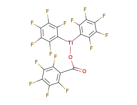 bis-(pentafluoro phenyl) thallium pentafluoro benzoate
