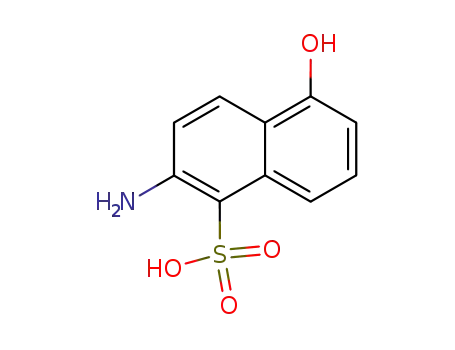 Molecular Structure of 871887-69-3 (2-amino-5-hydroxy-naphthalene-1-sulfonic acid)