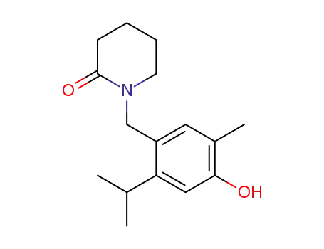 1-<(4-Hydroxy-6-isopropyl-3-methyl-phenyl)-methyl>-piperidon-(2)