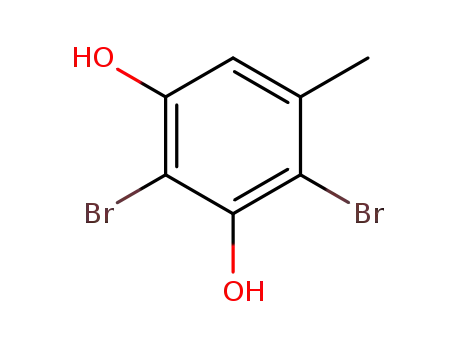 Molecular Structure of 3163-12-0 (2,4-dibromo-5-methyl-resorcinol)