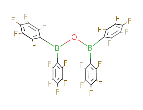 Molecular Structure of 262607-62-5 (tetrakis(pentafluorophenyl)diboroxane)
