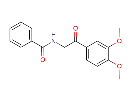 Molecular Structure of 70216-33-0 (N-(2-(3,4-dimethoxyphenyl)-2-oxoethyl)benzamide)
