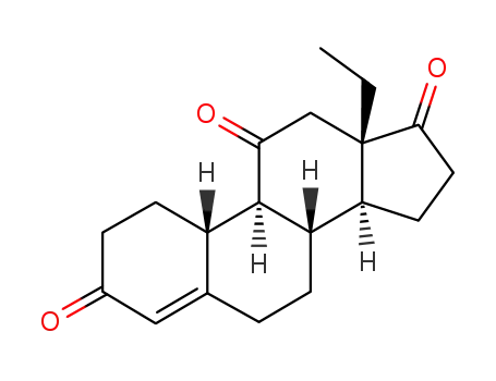 Molecular Structure of 100071-90-7 (18-methyl-estra-4-en-3,11,17-trione)