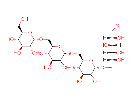 Molecular Structure of 37796-39-7 (D-Glucose,O-b-D-glucopyranosyl-(1&reg;6)-O-b-D-glucopyranosyl-(1&reg;6)-O-b-D-glucopyranosyl-(1&reg;6)-)