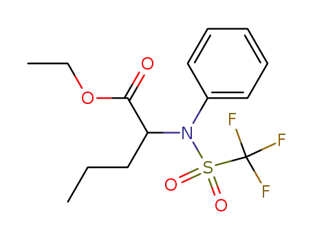 N-(1-oxo-1-aethoxy-2-pentyl)-N-phenyl-N-trifluormethansulfonamid