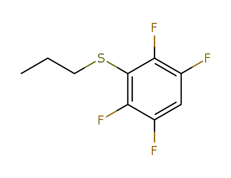 Molecular Structure of 113827-87-5 (Benzene, 1,2,4,5-tetrafluoro-3-(propylthio)-)