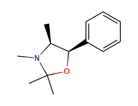 Molecular Structure of 51018-29-2 ((4<i>S</i>)-2,2,3,4<i>r</i>-tetramethyl-5<i>c</i>-phenyl-oxazolidine)