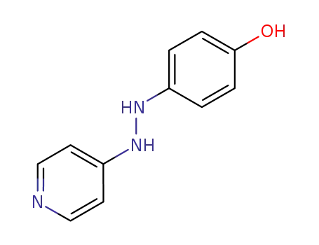 Molecular Structure of 51790-32-0 (4-(N'-Pyridin-4-yl-hydrazino)-phenol)