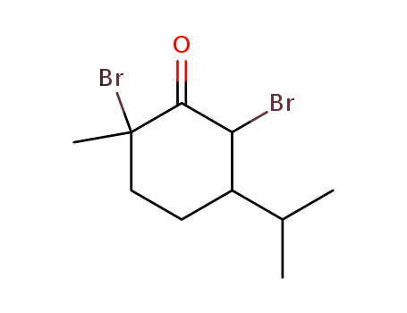 1,3-dibromo-<i>p</i>-menthan-2-one