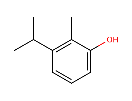 Molecular Structure of 4371-48-6 (2-methyl-3-(propan-2-yl)phenol)