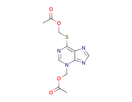 Molecular Structure of 111621-56-8 (S<sup>6</sup>,3-bisacetyloxymethyl-6-mercaptopurine)