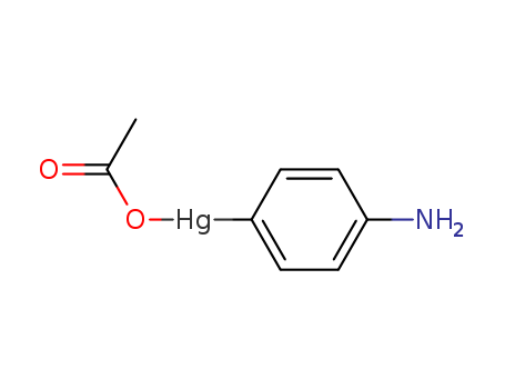 Mercury, (acetato-kO)(4-aminophenyl)- cas  6283-24-5