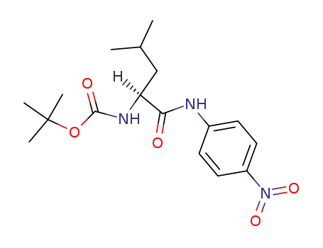 Carbamic acid, [3-methyl-1-[[(4-nitrophenyl)amino]carbonyl]butyl]-, 1,1-dimethylethyl ester, (S)-