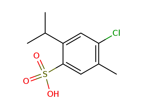 Molecular Structure of 876475-39-7 (4-chloro-2-isopropyl-5-methyl-benzenesulfonic acid)