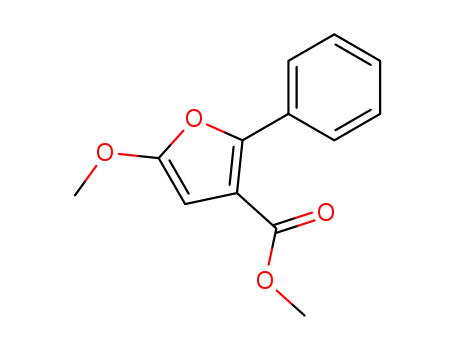 3-Furancarboxylic acid, 5-methoxy-2-phenyl-, methyl ester