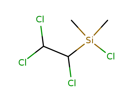 Molecular Structure of 176102-95-7 (Chloro-dimethyl-(1,2,2-trichloro-ethyl)-silane)