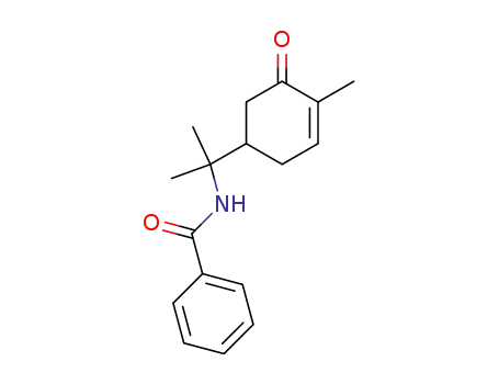 Molecular Structure of 128011-32-5 (8-benzoylamino-p-menth-6-en-2-one)