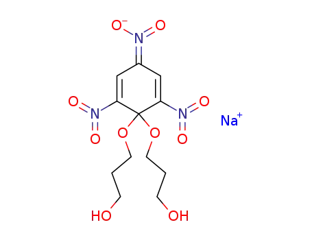 sodium 1,1-di-(γ-hydroxypropoxy)-2,4,6-trinitrocyclohexa-2,5-dienate