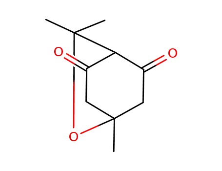Molecular Structure of 81781-21-7 (1,3,3-trimethyl-2-oxabicyclo<2.2.2>octane-5,8-dione)