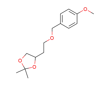 Molecular Structure of 167629-45-0 (4-[2-(4-methoxy-benzyloxy)ethyl]-2,2-dimethyl-[1,3]dioxolane)
