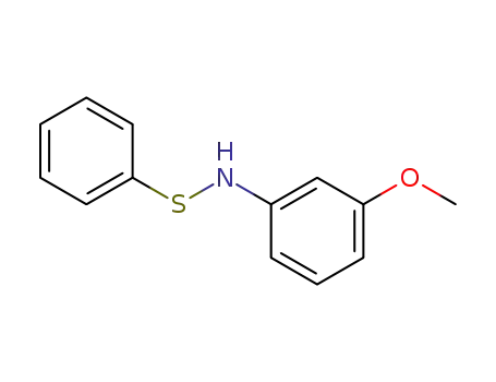Molecular Structure of 91525-55-2 (Benzenesulfenamide, N-(3-methoxyphenyl)-)