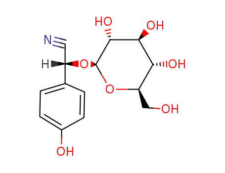 Benzeneacetonitrile, a-(b-D-glucopyranosyloxy)-4-hydroxy-, (aR)-