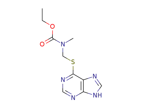 Molecular Structure of 126646-36-4 (S<sup>6</sup>-(N-methyl-N-ethoxycarbonyl)aminomethyl-6-mercaptopurine)