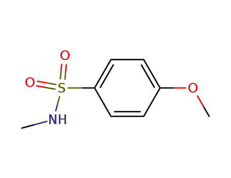 Molecular Structure of 7010-86-8 (4-Methoxy-N-methylbenzenesulphonamide)