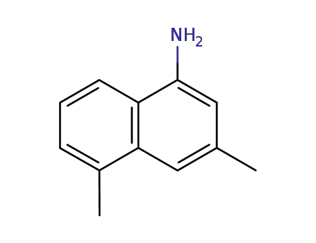 Molecular Structure of 87662-78-0 (1-Naphthalenamine,3,5-dimethyl-(9CI))