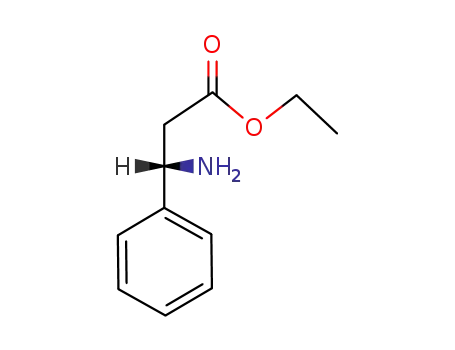 Molecular Structure of 3082-69-7 ((S)-3-Amino-3-phenylpropionicacid,ethylester)