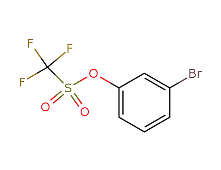 Molecular Structure of 66107-31-1 (3-bromophenyl trifluoromethanesulfonate)