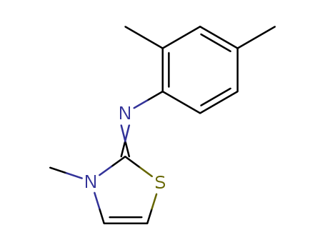 Cymiazole 2-(2,4-dimethylphenyl-imino)-3-methylthiazoline